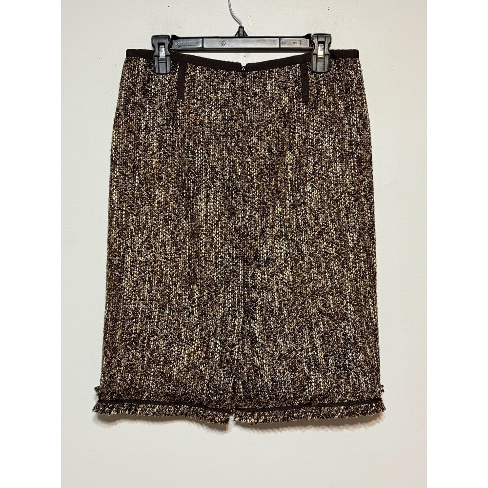 Talbots Old Money Tweed Pencil Skirt Women Size 6 Quiet Luxury Preppy Career - Picture 7 of 8